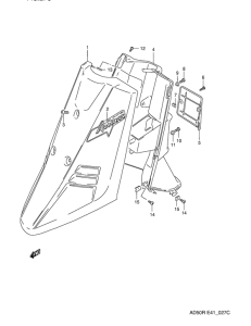 AD50 Front leg shield