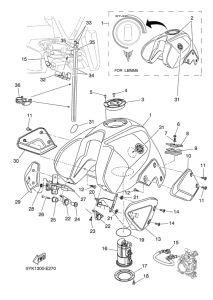 MT03 Топливный бак