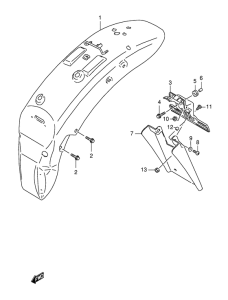 VS800 Заднее крыло