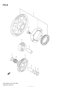GSX-R600 Муфта стартера