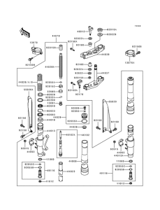 KX500 Вилка передней оси