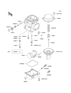 KLE500 Carburetor parts(1 / 2)
