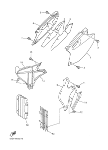 YZ426F Боковые обтекатели
