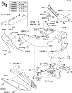 ZX1200 Боковые обтекатели