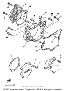 YZ125B Боковые крышки