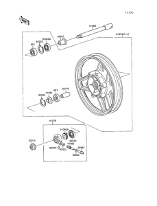 ZX500 Переднее колесо