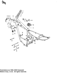 KE175 Frame / frame fittings