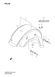 VL800 Заднее крыло