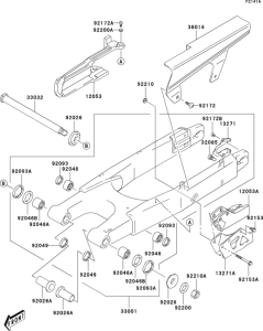  Swingarm(klx400-a2)