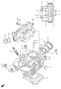 DR200 Головка цилиндров