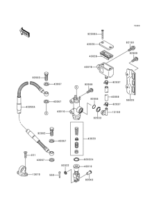 KLX300R Задний торм цилиндр