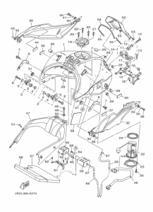 MT09TRA Топливный бак