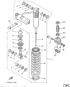 TZ250T Задняя подвеска
