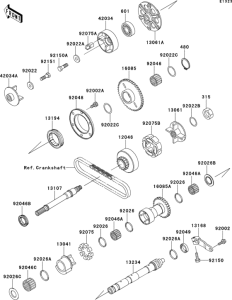 ZX1100 Валансирный вал