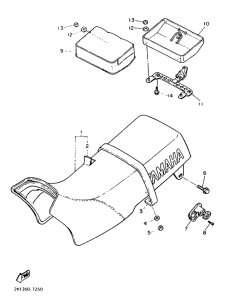 XT600 Сиденье