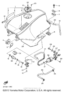 FJ1200B Топливный бак