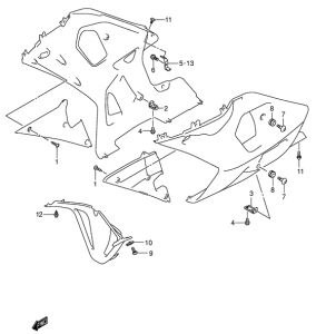 GSX-R750 Installation parts