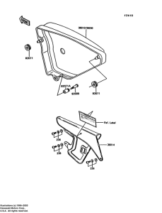 KE100 Крышка боковая / защита цепи