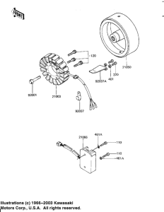 KZ1000 Generator / regulator