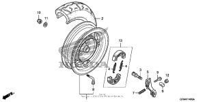NHX110 Переднее колесо
