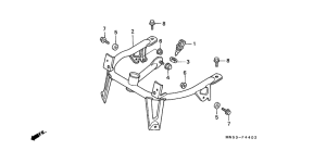 GL1500A Кронштейн крепления 