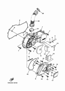 XC115S Крышка картера двигателя