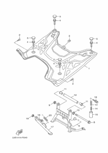 YW125 Stand & footrest