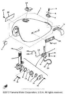 SR250TH Топливный бак