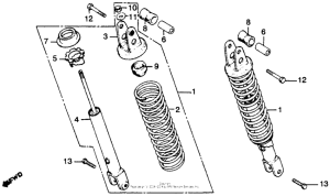 CB450 Задние амортизаторы