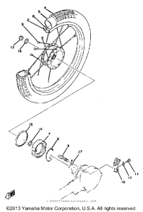 QT50J Переднее колесо