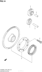 VL800B Муфта стартера