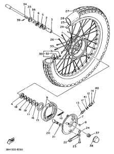 XT500 Переднее колесо