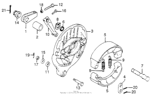 CB750 Задний тормоз