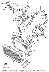 XJ700XSC Радиатор и Патрубки