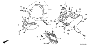 NSS250EX Front cover / windscreen