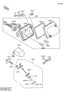 ZX600 Taillight unit ass`y