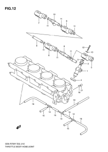 GSX-R750 Throttle body hose / joint