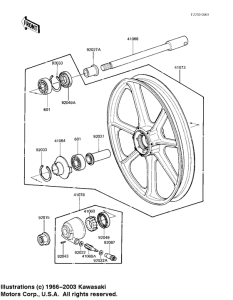 KZ1100 Front wheel / hub