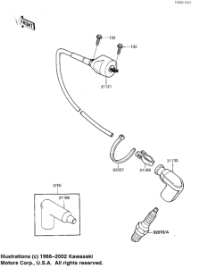 KX125 Катушка зажигания