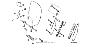 VTX1800F1 Windshield adjustable