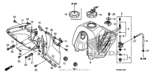 XR650L Топливный бак
