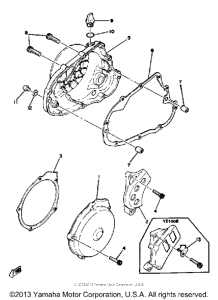 YZ100D Боковые крышки