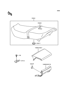 ZX400 Сиденье