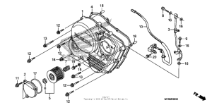 XR650L Крышка картера правая
