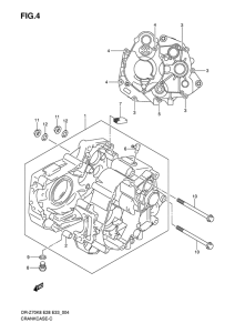 DR-Z70 Картер двигателя