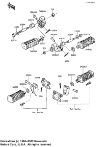 KZ1100 Подножки