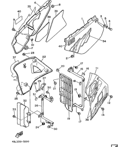 DT125E Боковые обтекатели