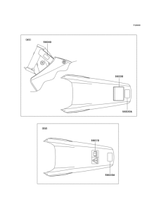 KX125 Labels(m6f / m7f)