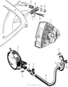 P50 Carburetor cover + muffler