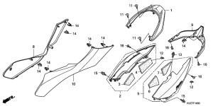 NSS250 (ABS) Крышка корпуса